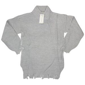 Ultra Flirt Gray Turtleneck Sweater